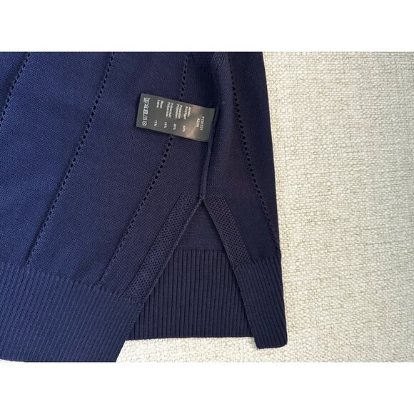 Anne Fontaine Women's Blue Wool/acrylic Sweater Vest Size Medium - Picture 6 of 7